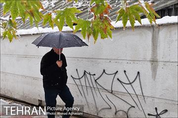 بارش اولین برف پاییزی در تهران 12