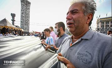 اهتزاز اَبَر پرچم متبرک ابا عبدالله حسین(ع) 14