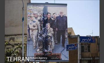 اکران عکس و طرح های عاشورایی در سطح شهر به مناسبت محرم 15