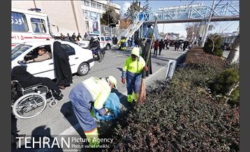 خدمات شهرداری تهران در پایان راهپیمایی ۲۲ بهمن 10