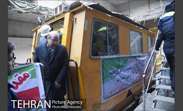 بازدید شهردار تهران از بخش میانی خط 7 مترو 7