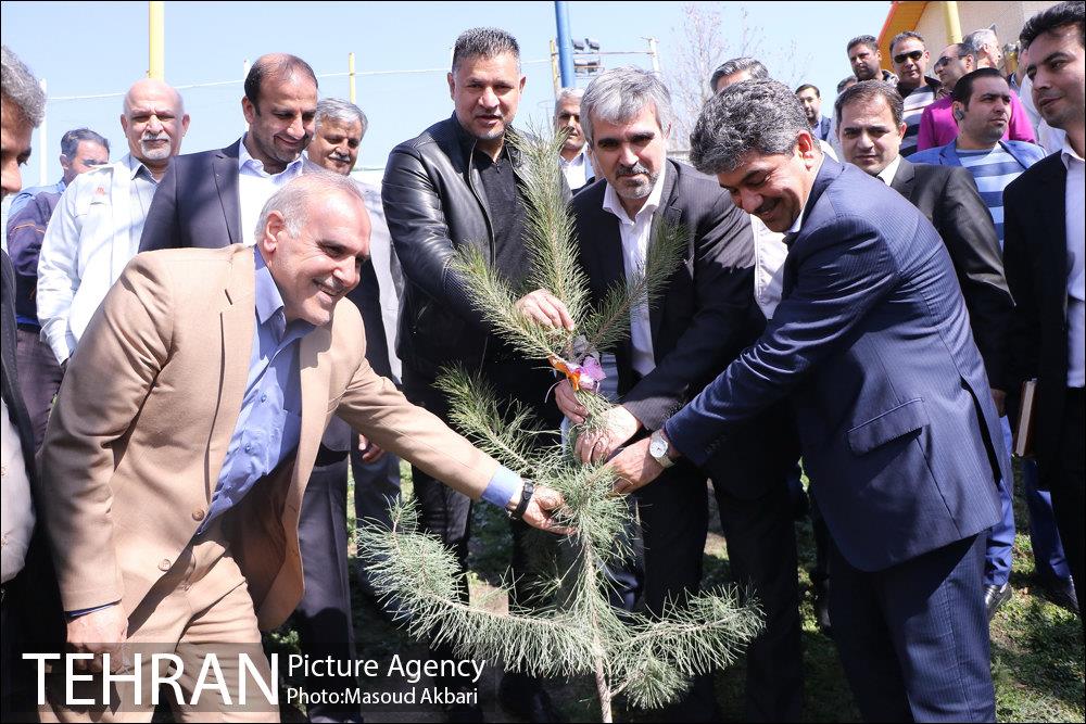 مراسم درختکاری باشگاه سایپا در حضور علی دایی و قهرمانان ملی 13