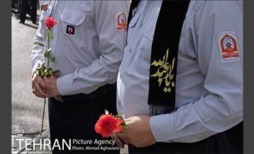 تشییع پیکر شهید آتشنشان علی قانع 4