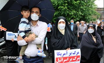 نماز جمعه و راهپیمایی روز قدس در منطقه کن