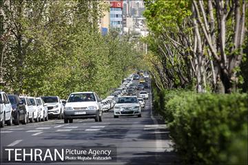 وضعیت ترافیکی خیابان های تهران پس از تعطیلات نوروز 1400