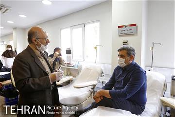 حضور شهردار تهران در سازمان انتقال خون تهران 7