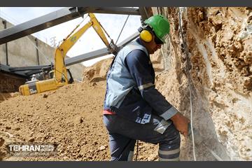 عملیات حفاری خط ۱۰ متروی تهران 43