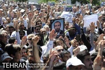 تشییع پیکر شهدای حادثه تروریستی تهران 31