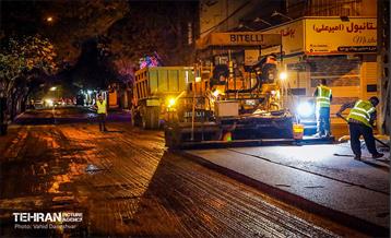 طرح خدمت؛ عملیات تراش و روکش آسفالت منطقه 17