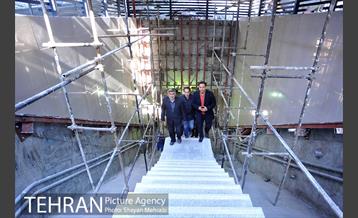بازدید مدیر عامل متروی تهران از پروژه ایستگاهی میدان ولیعصر 17
