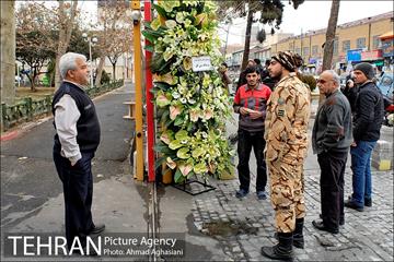 ادای احترام تهرانی ها به شهدای آتش نشان پلاسکو 12