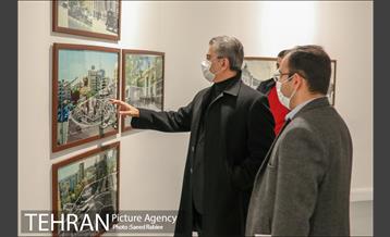 بازدید مدیران شهری و اعضای شورای شهر تهران از نمایشگاه تهران از منظر هنرمندان-3 16