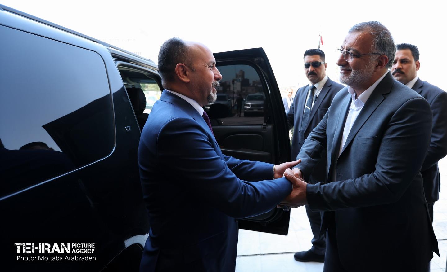 علیرضا زاکانی شهردار تهران و عمار موسی شهردار بغداد