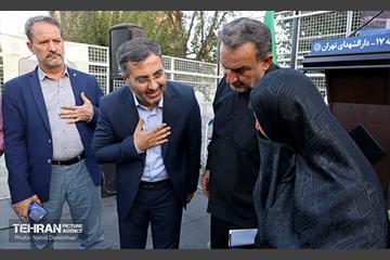 آیین نامگذاری‌ کوچه به نام شهید سالک در منطقه ۱۷