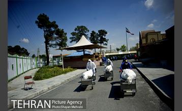 تطهیر و تدفین جانباختگان کرونایی در بهشت زهرا(س) 17