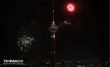نور افشانی پایتخت از فراز برج میلاد  12