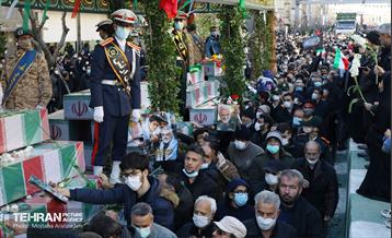 مراسم تشییع ۱۵۰ شهید گمنام در تهران 4