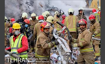 سومین روز عملیات امداد ونجات حادثه پلاسکو 14