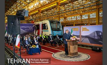 آیین رونمایی از نخستین نمونه قطار ملی مترو 18