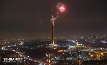 نور افشانی پایتخت از فراز برج میلاد  17