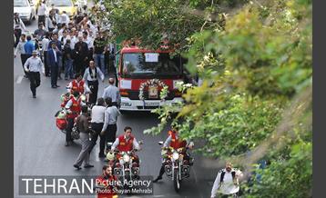 مراسم تشییع پیکر شهید آتش نشان علی قانع 8