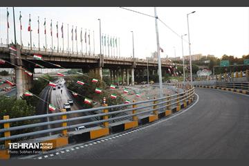 بهره‌برداری از دوربرگردان غیرهمسطح شمال به شمال بزرگراه چمران 26
