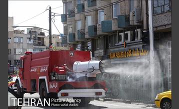 عملیات ضدعفونی محدوده مرکزی تهران 18