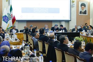 نشست شورای معاونین، مشاوران و شهرداران مناطق ۲۲گانه و مراسم تکریم و معارفه فرمانده یگان حفاظت شهرداری تهران 12