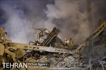 امداد رسانی شبانه در حادثه پلاسکو 9