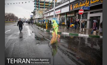 خدمات شهرداری تهران در پایان راهپیمایی ۲۲ بهمن  9