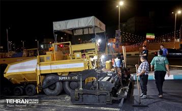 عملیات آسفالت ریزی در منطقه 5 2