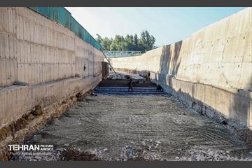 ترمیم و مرمت کانال سرخه حصار در شرق تهران 9