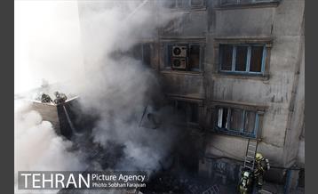 آتش سوزی پاساژ مهستان 16