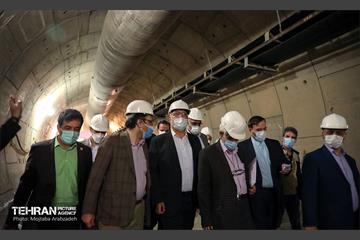 بازدید شهردار تهران از کارگاه ساخت ایستگاه متروی حرم عبدالعظیم 10