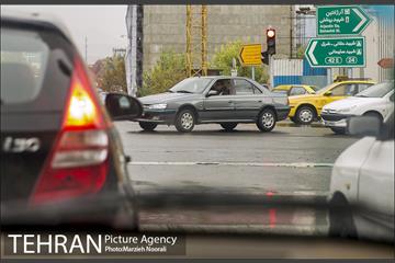 ترافیک تهران در یک روز بارانی 6