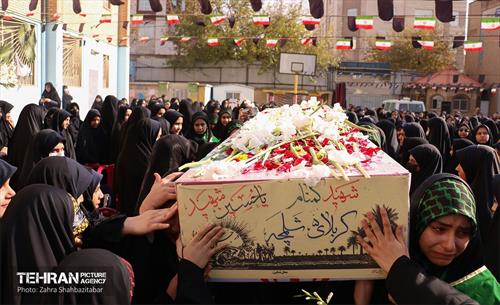 تشییع پیکر شهید گمنام در منطقه ۱۵ 16