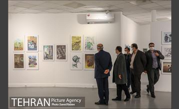 بازدید مدیران شهری و اعضای شورای شهر تهران از نمایشگاه تهران از منظر هنرمندان-3 2
