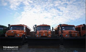 مانور برف‌‍‌روبی منطقه 4 شهرداری تهران 24