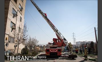 مانور عملیاتی آتشنشانان جنوب تهران 9