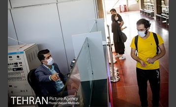 رعایت پروتکل های بهداشتی در پردیس سینمایی ملت 10