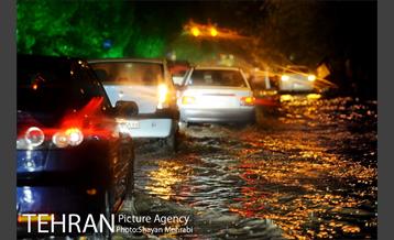 بارش شدید باران و تگرگ در تهران 23