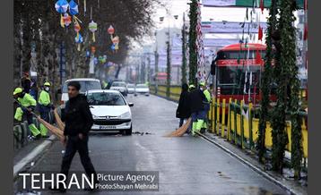 خدمات شهرداری تهران در پایان راهپیمایی یوم الله 22 بهمن 18