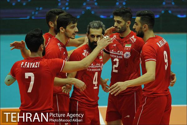 دیدار تیم های ملی والیبال ایران و قطر 1