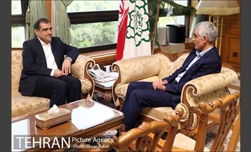 دیدار وزیر بهداشت، درمان و آموزش پزشکی با مهندس افشانی شهردار تهران 6