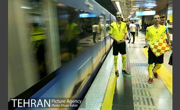 پرفورمنس آموزش فرهنگسازی قوانین مترو به مناسبت جام جهانی 24