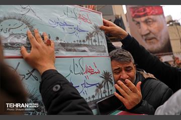 تشییع پیکر ۲۰۰ شهید گمنام دفاع مقدس در تهران 62