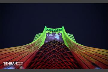 نور افشانی در شب سالگرد پیروزی انقلاب اسلامی - 2 5