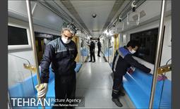 آغاز عملیات ضدعفونی کردن مترو تهران 4