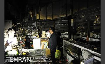 آتش سوزی در پاساژ پایتخت 14