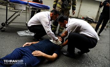 مانور عملیاتی حریق و نجات با محوریت فروریزش 13